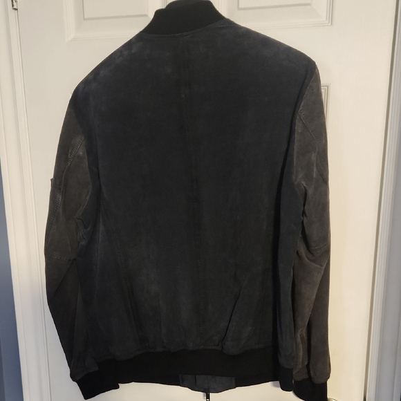 Danier Black Suede Bomber Jacket - Picture 9 of 12